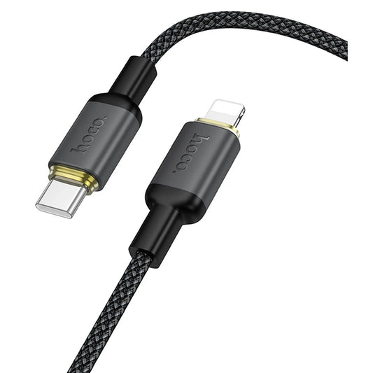 USB-A til Lightning data- og ladekabel HOCO X128 Benefit, 10W, 1m, svart