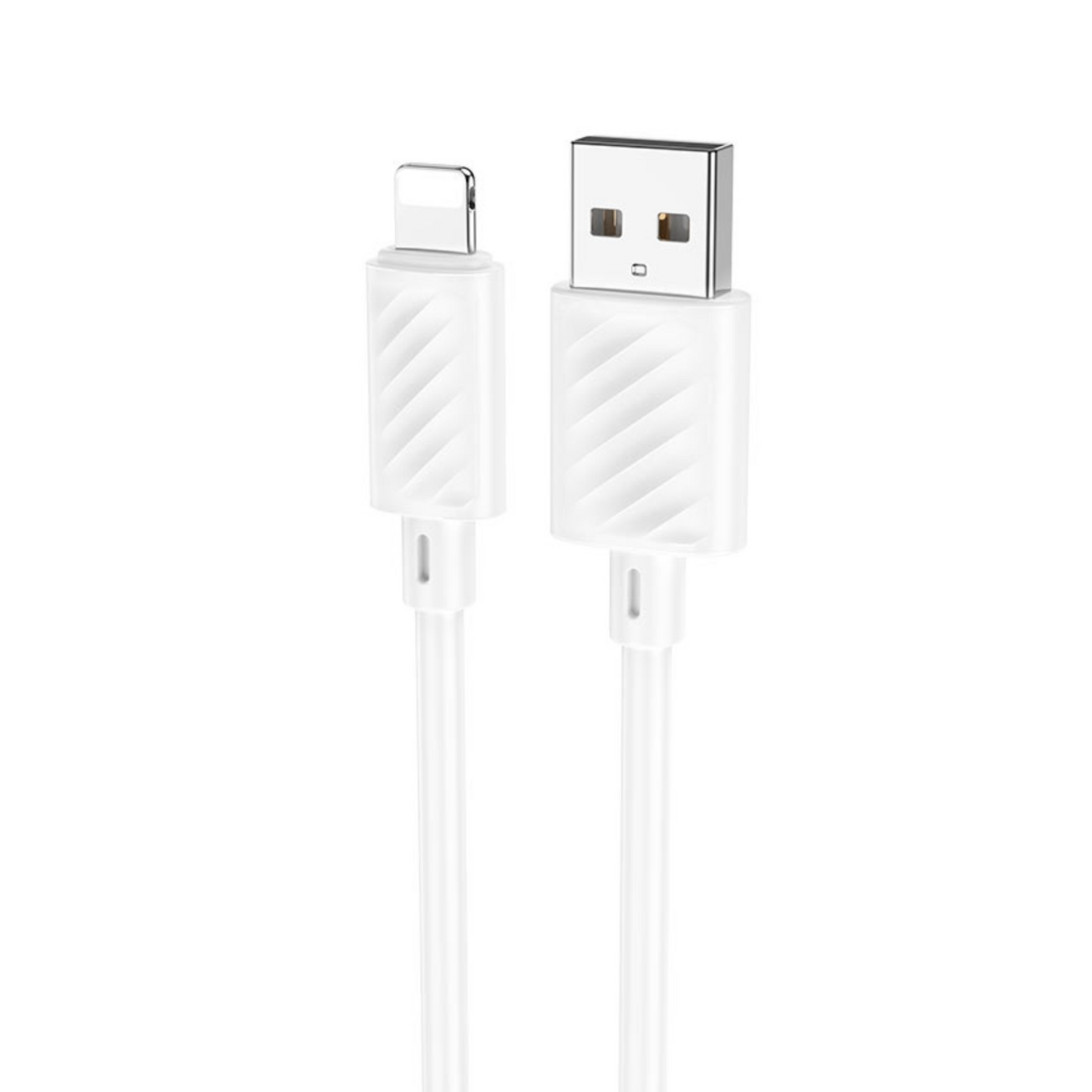USB-A til Lightning datakabel og ladekabel HOCO X88, 18W, 2m, hvit