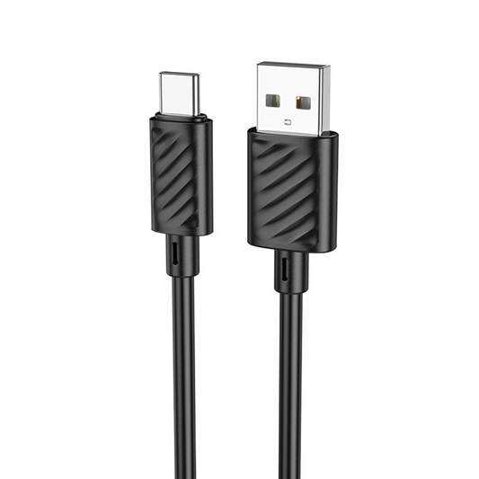 USB-A til USB-C datakabel og ladekabel HOCO X88, 18W, 2m, svart