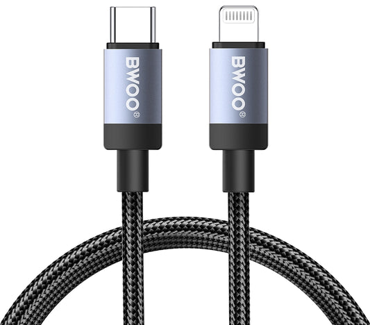 USB-C til Lightning data- og ladekabel BWOO BO-X401CL, 30W, 1m, svart