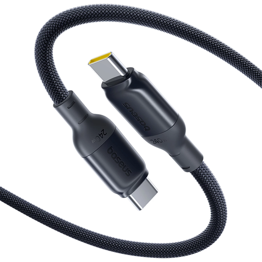 USB-C Data- og ladekabel - USB-C Baseus PicoGo II, 240W, 1m, Svart E0423300