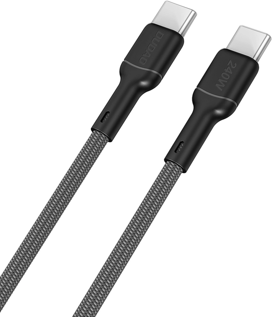 USB-C data- og ladekabel - USB-C Dudao L9C Max, 240W, 2m, svart