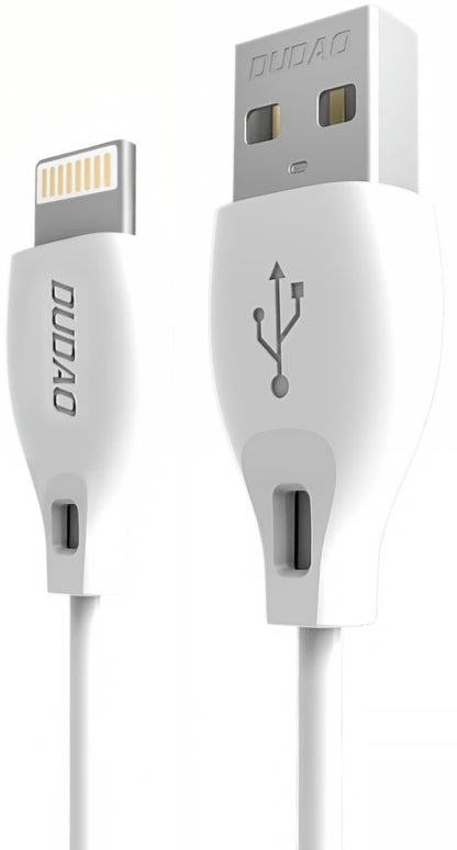 USB-A til Lightning data- og ladekabel Dudao L4L, 18W, 1m, hvit