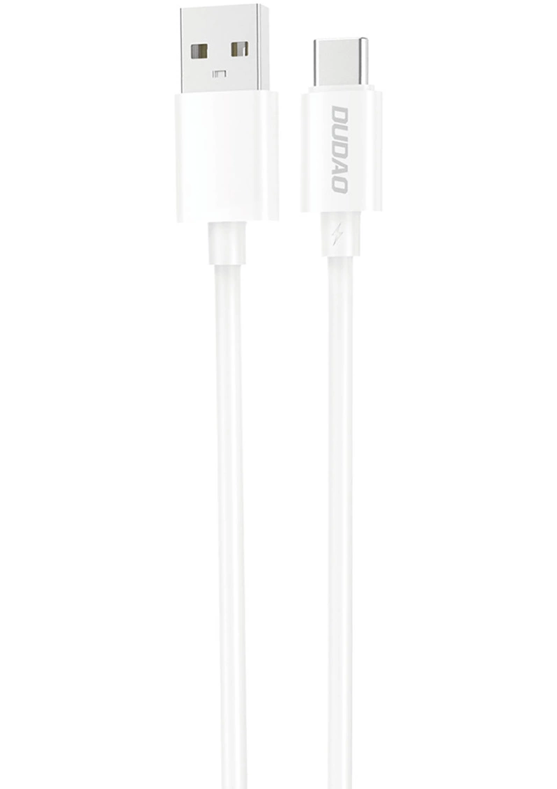 USB-A til USB-C data- og ladekabel Dudao L4ST, 100W, 1m, hvit