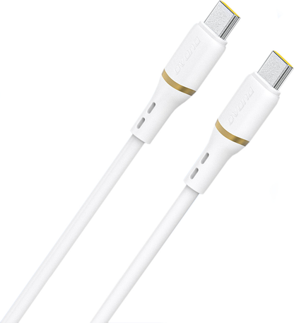 USB-C Data- og ladekabel - USB-C Dudao L25C, 30W, 1m, Hvit