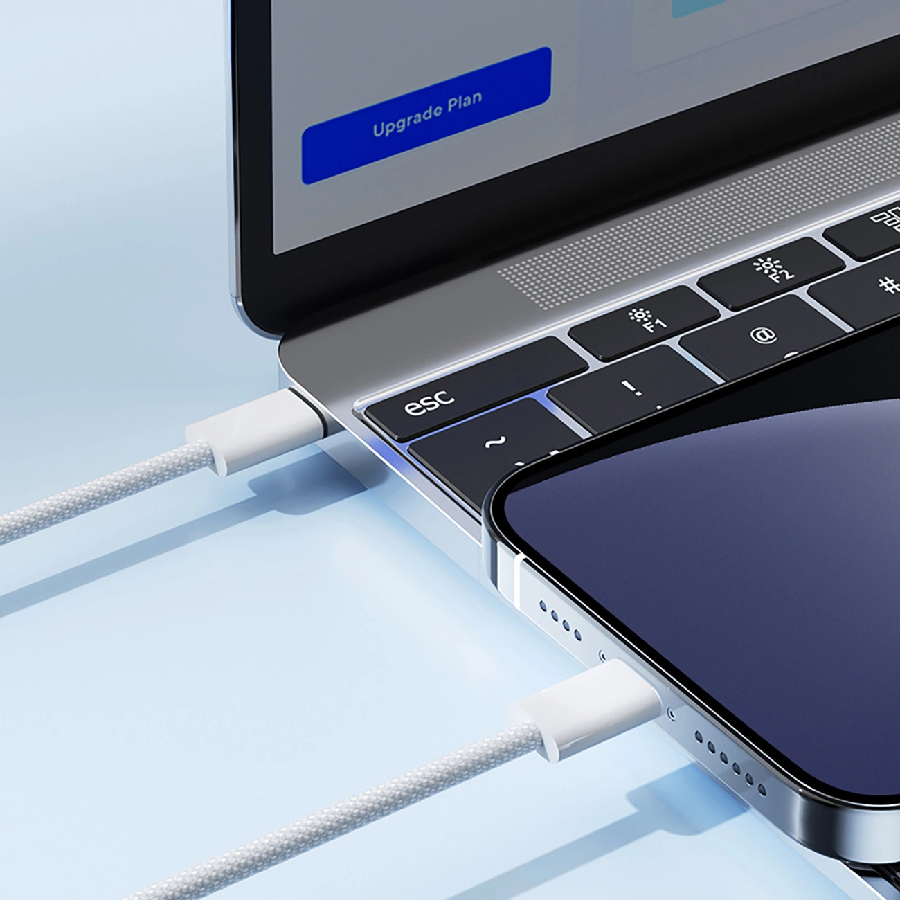 USB-C til Lightning-lade- og datakabel Joyroom S-A45, 30W, 1m, Hvit