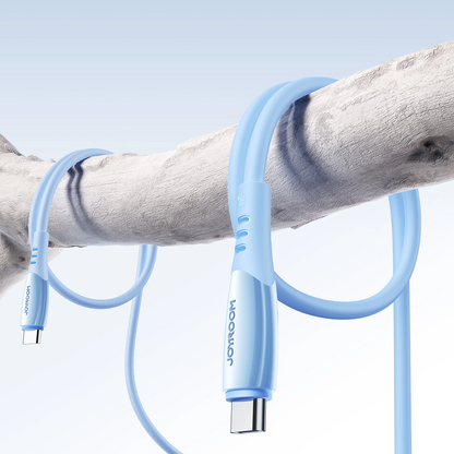 USB-C til USB-C data- og ladekabel Joyroom S-A59 Vibrant, 60W, 1.2m, Blå