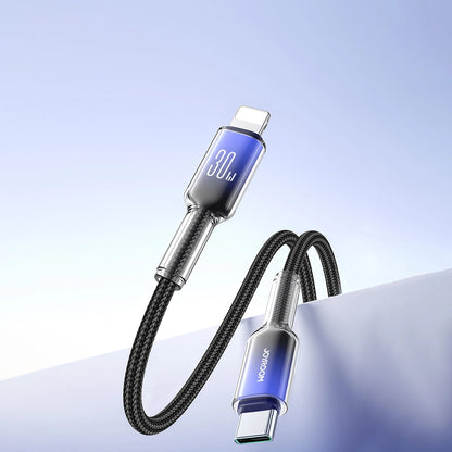 USB-C til Lightning data- og ladekabel Joyroom S-A42, 30W, 1,2m, svart