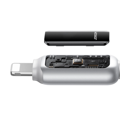 USB-A - Lightning Joyroom S-A55 StarFlight Display data- og ladekabel, 18W, 1.2m, Hvit