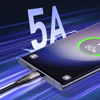 USB-C til USB-C data- og ladekabel Joyroom S-A25 Light-Speed, 100W, 1.2m, Svart