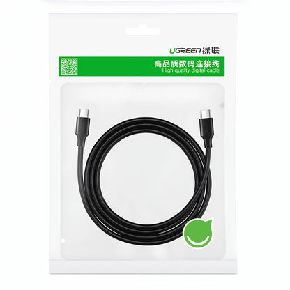 USB-C til USB-C data- og ladekabel UGREEN US286, 60W, 3m, Svart