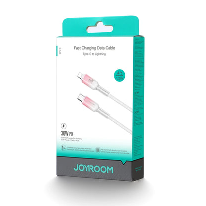 USB-C til Lightning data- og ladekabel Joyroom S-A42, 30W, 1,2m, hvit