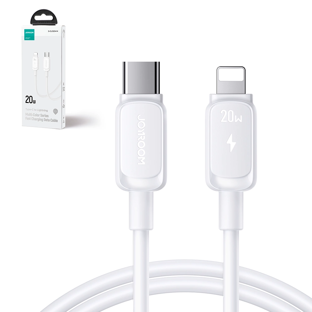 USB-C - Lightning lade- og datakabel Joyroom S-A14, 30W, 1.2m, Hvit