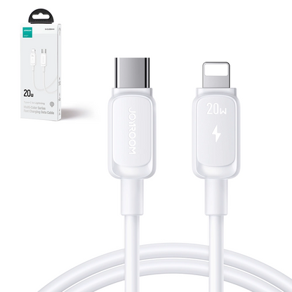 USB-C - Lightning lade- og datakabel Joyroom S-A14, 30W, 1.2m, Hvit