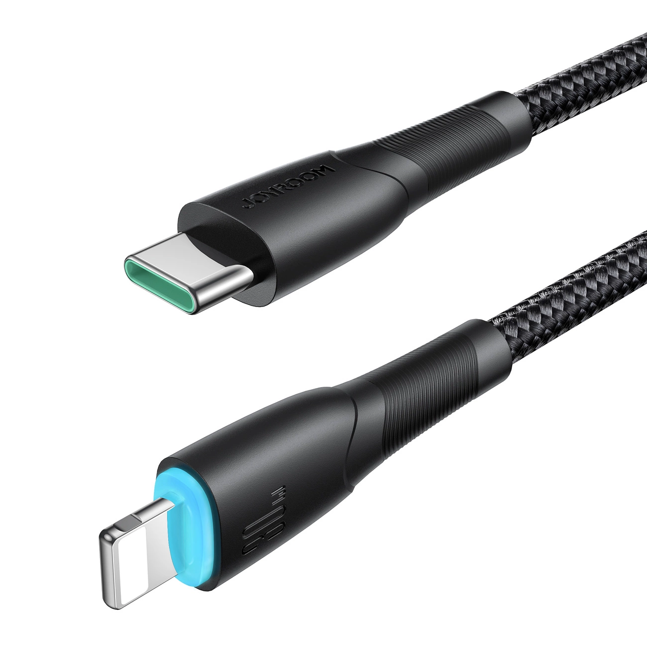 USB-C til Lightning data- og ladekabel Joyroom S-A32, 30W, 1m, Svart