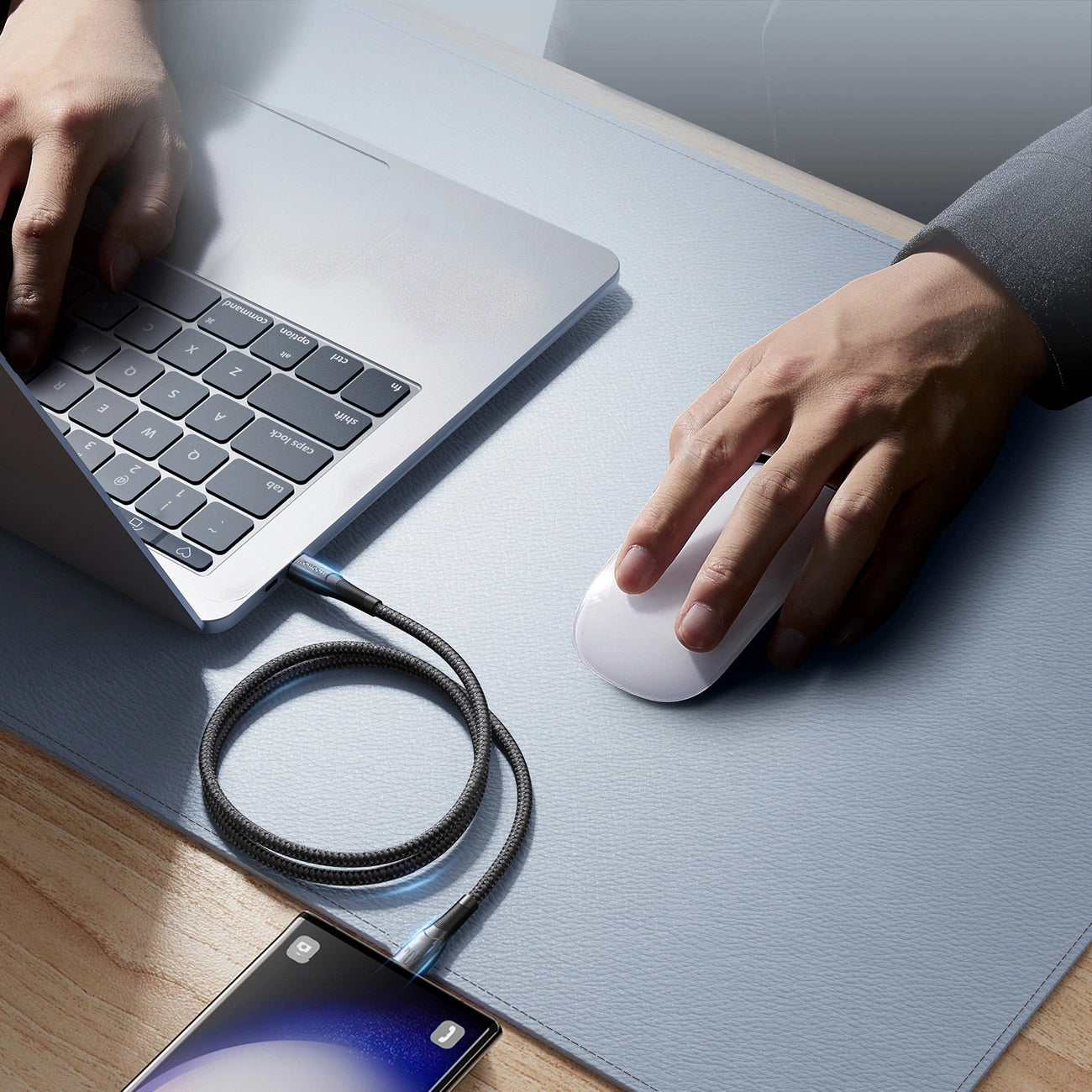 USB-C til USB-C data- og ladekabel Joyroom S-A32, 60W, 1m, Svart