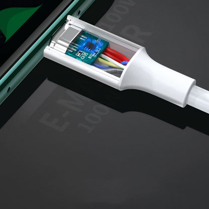 USB-C til USB-C data- og ladekabel UGREEN US300, 100W, 2m, Hvit