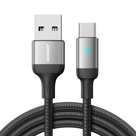 USB-A - USB-C Joyroom A10 data- og ladekabel, 18W, 1.2m, Svart