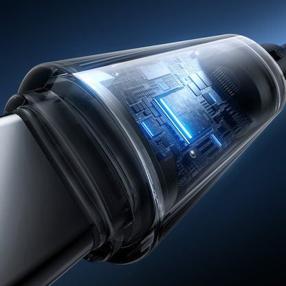 USB-A - USB-C Baseus Lit Button Control data- og ladekabel, 100W, 2m, Svart P10379002121-01