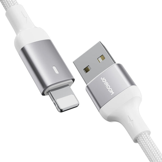 USB-A - Lightning lade- og datakabel Joyroom A10, 18W, 1.2m, Hvit