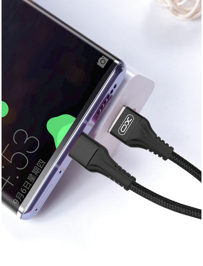 USB-A - microUSB Data- og Ladekabel XO Design NB118, 18W, 1m, Rød