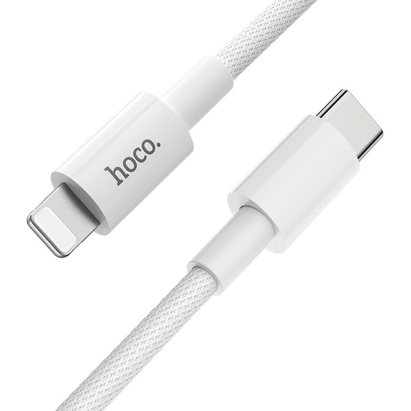 USB-C - Lightning Data- og Ladekabel HOCO X56, 20W, 1m, Hvit