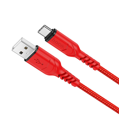 USB-A til USB-C data- og ladekabel HOCO X59 Victory, 18W, 1m, Rød