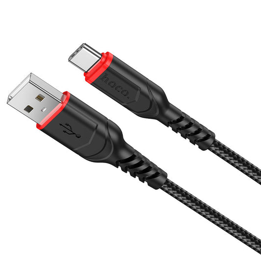 USB-A til USB-C data- og ladekabel HOCO X59 Victory, 18W, 1m, Svart