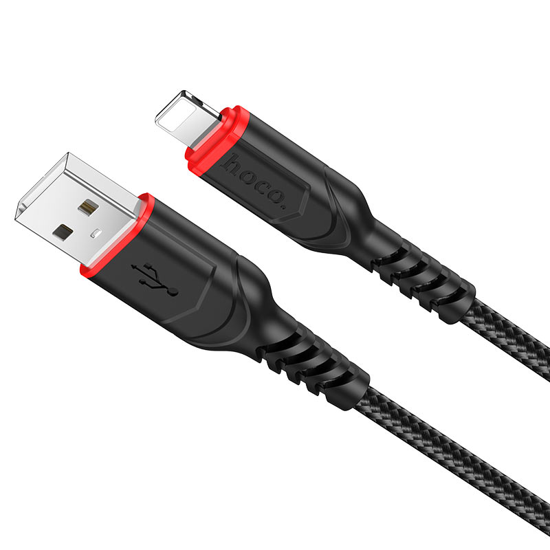 Data- og ladekabel USB-A - Lightning HOCO X59 Victory, 18W, 1m, Svart