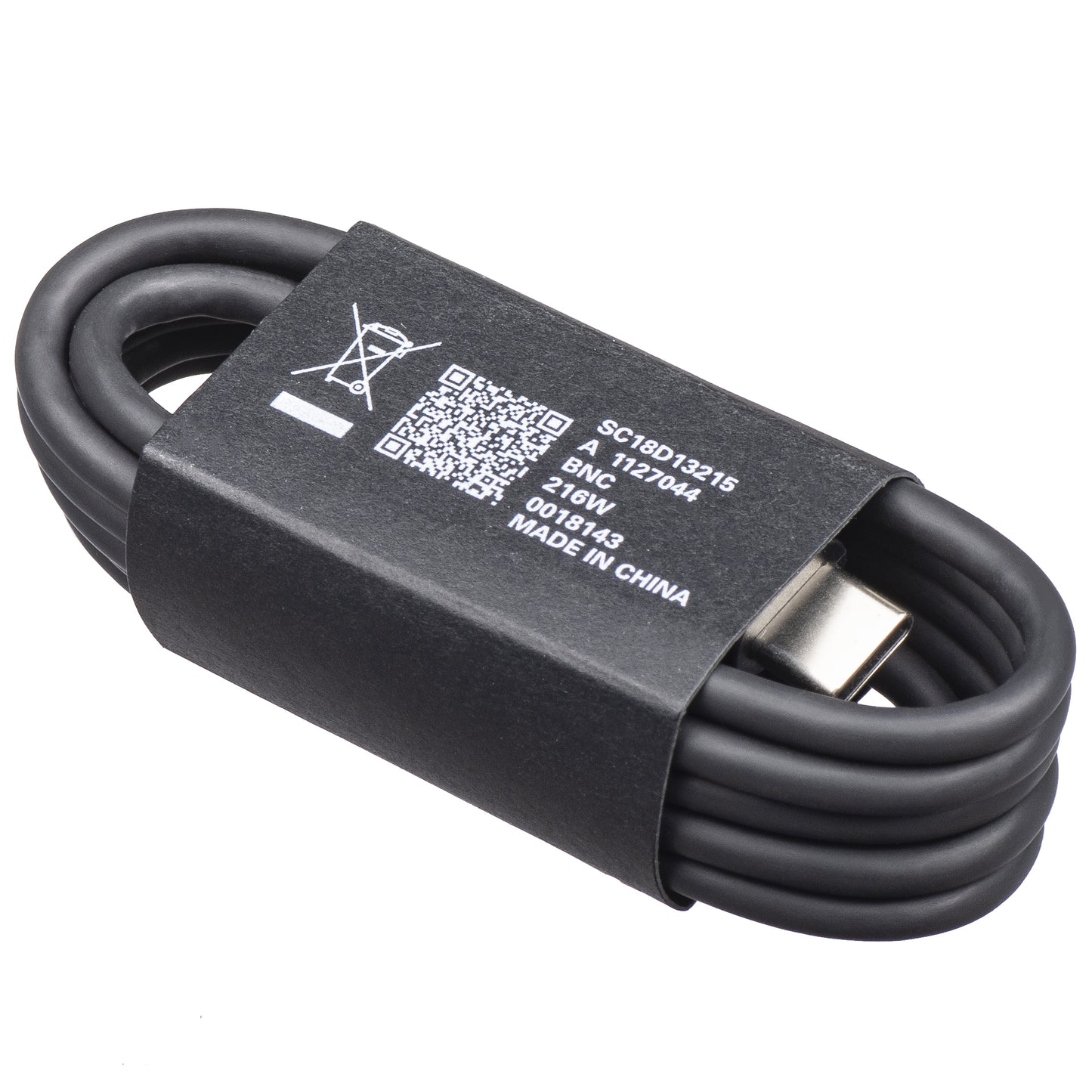 USB-C - USB-C Motorola data- og ladekabel, 1m, Svart SC18D13215