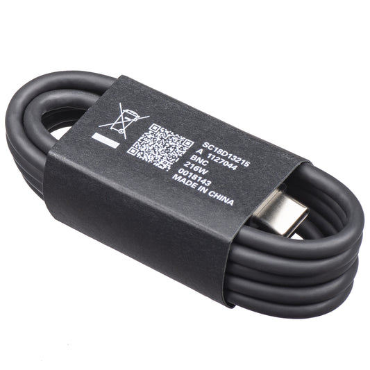 USB-C - USB-C Motorola data- og ladekabel, 1m, Svart SC18D13215