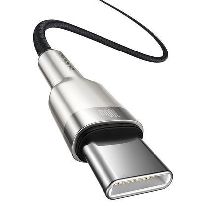 USB-C til USB-C Baseus Cafule data- og ladekabel, 100W, 2m, Svart CATJK-D01
