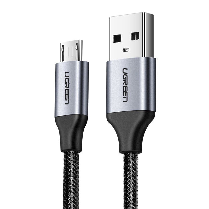 USB-A til microUSB-lade- og datakabel UGREEN US290, 18W, 1.5m, Svart