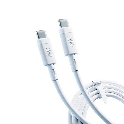 USB-C Data- og ladekabel - USB-C 3MK Hyper Silicone, 60W, 1m, Hvit
