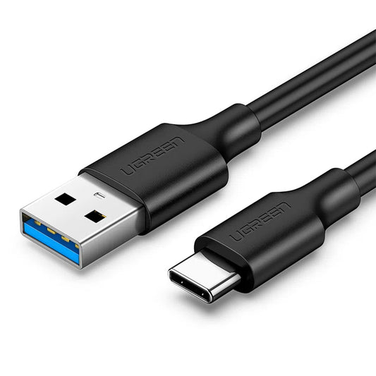 USB-A til USB-C UGREEN US184 data- og ladekabel, 18W, 1m, Svart