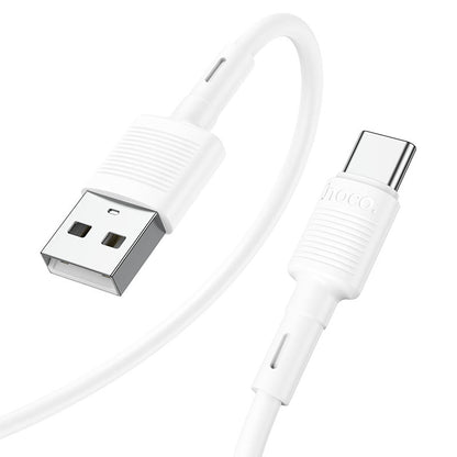 USB-A - USB-C HOCO X83 Victory data- og ladekabel, 20W, 1m, Hvit