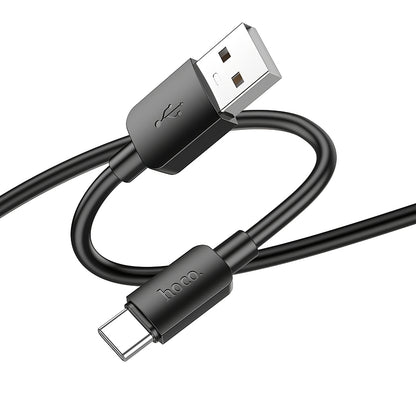 USB-A - USB-C HOCO X96 data- og ladekabel, 27W, 1m, Svart