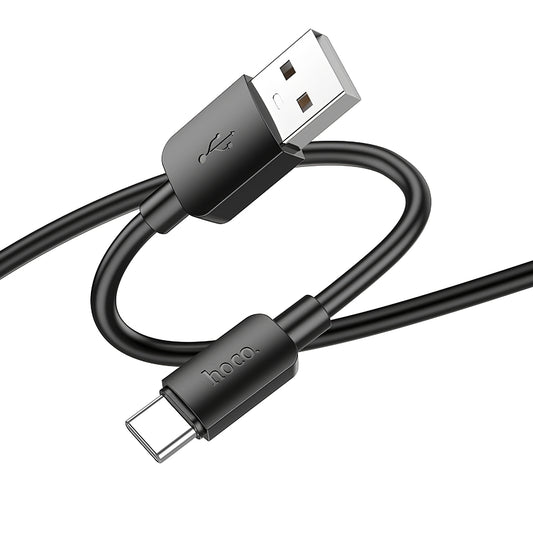 USB-A - USB-C HOCO X96 data- og ladekabel, 27W, 1m, Svart