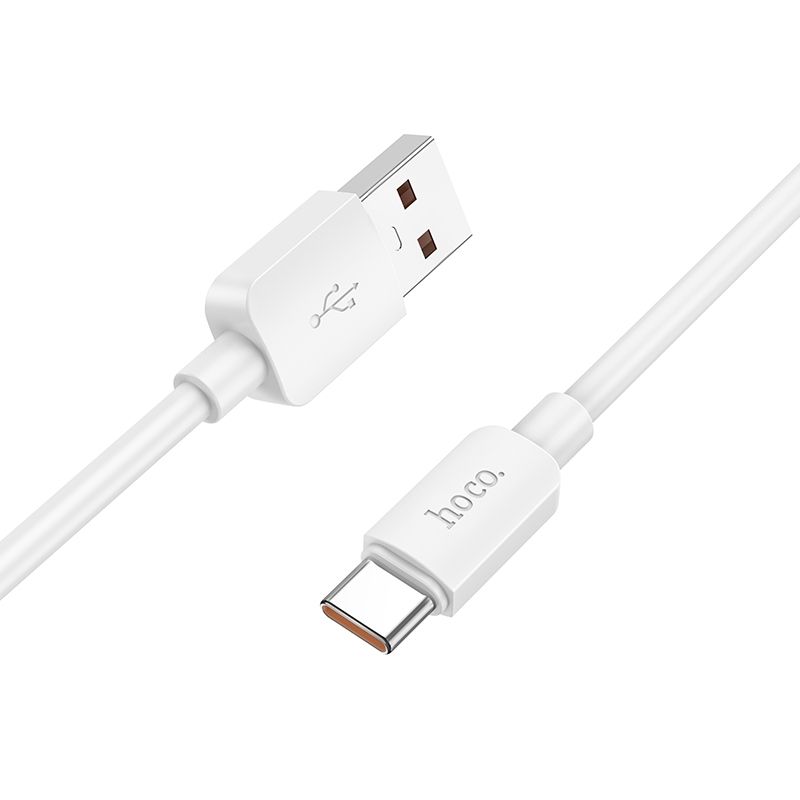 USB-A - USB-C HOCO X96 data- og ladekabel, 100W, 1m, Hvit