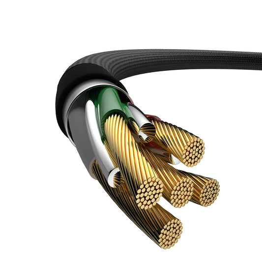 USB-C Data- og ladekabel - USB-C DEVIA EC641, 240W, 1m, Svart