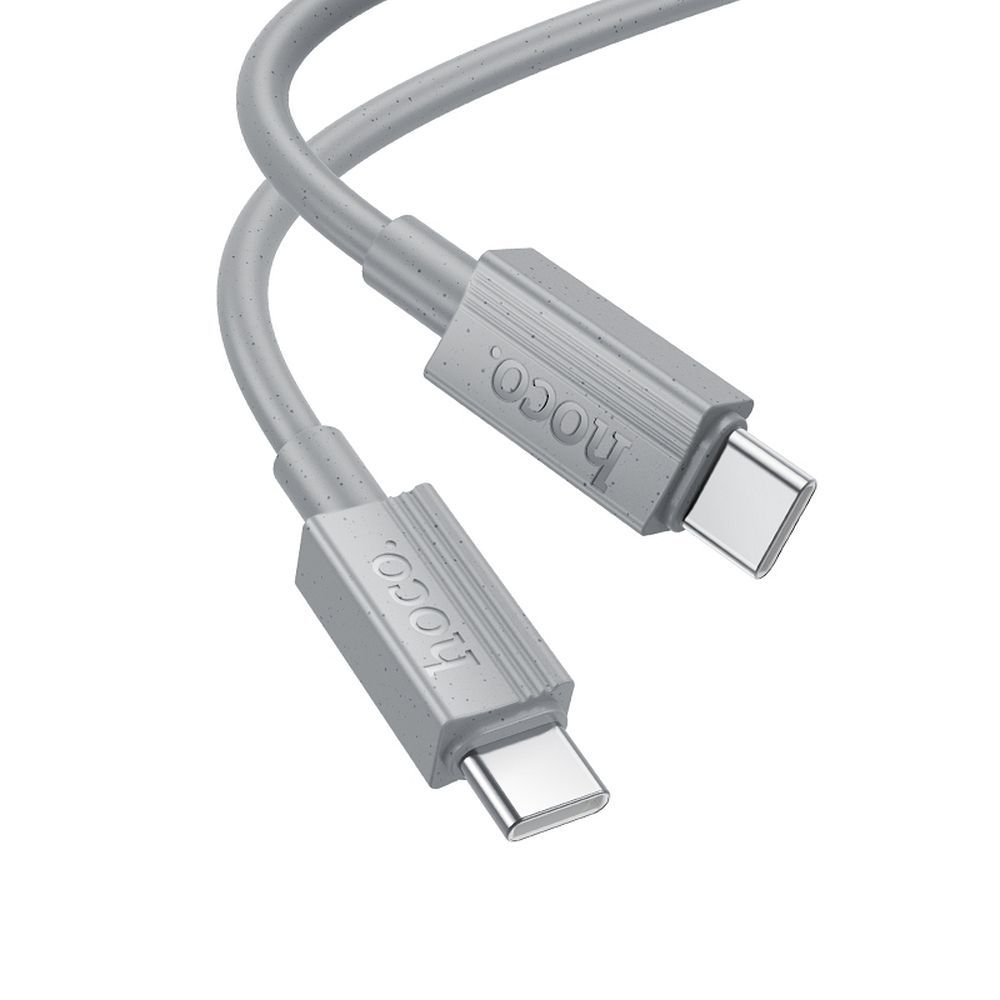 USB-C til USB-C data- og ladekabel HOCO X107, 60W, 1m, Grå