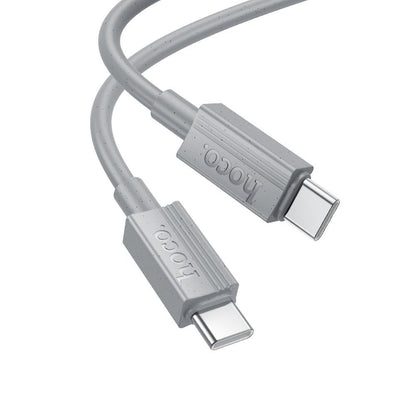 USB-C til USB-C data- og ladekabel HOCO X107, 60W, 1m, Grå