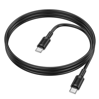 USB-C data- og ladekabel - USB-C Borofone BX111 Feliz, 60W, 1m, Svart