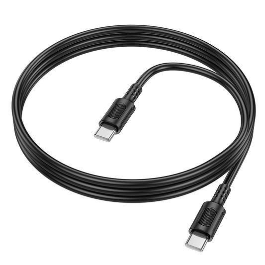 USB-C data- og ladekabel - USB-C Borofone BX111 Feliz, 60W, 1m, Svart