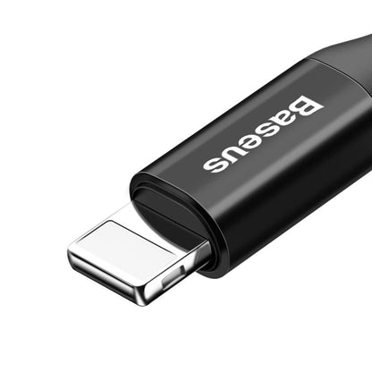 Data- og ladekabel USB-A - Lightning Baseus Fish Eye Spring, 18 W, 1 m, svart CALSR-01 CALSR-01