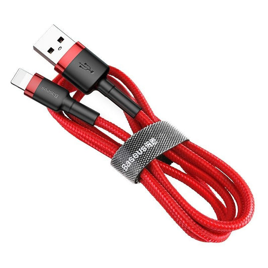USB-A til Lightning-lade- og datakabel Baseus Cafule, 18W, 1m, Rød CALKLF-B09