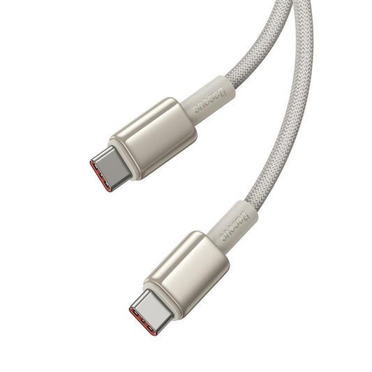 USB-C til USB-C data- og ladekabel Baseus Tungsten Gold, 100W, 1m, Gull P10319800G21-00