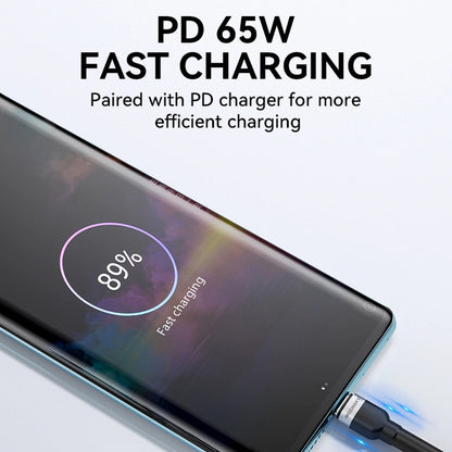 USB-C data- og ladekabel - USB-C WZK WNBCC2, 65W, 2m, Svart