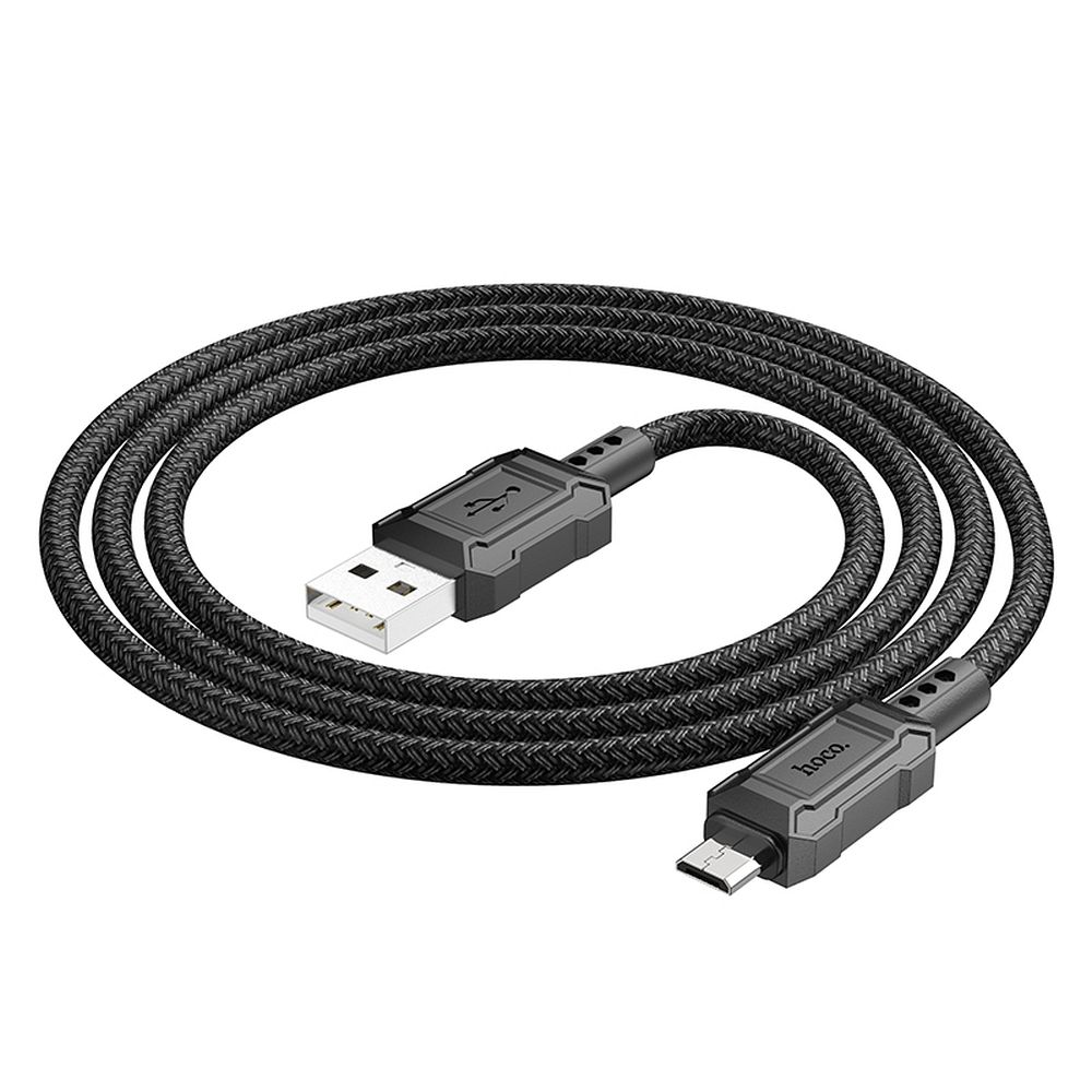 USB-A - microUSB data- og ladekabel HOCO Leader X94, 18W, 1m, Svart