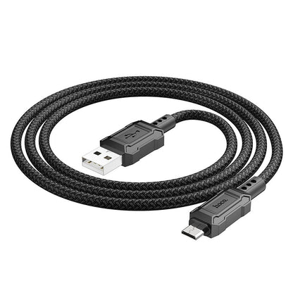 USB-A - microUSB data- og ladekabel HOCO Leader X94, 18W, 1m, Svart